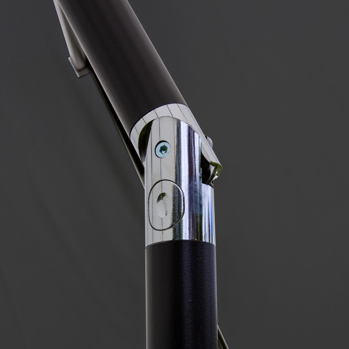 Guarda-chuva Cantilever Incliná vel de 2,7m com Luzes LED - Cinza