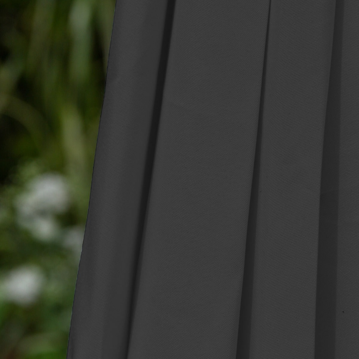 Guarda-chuva Cantilever Incliná vel de 2,7m com Luzes LED - Cinza