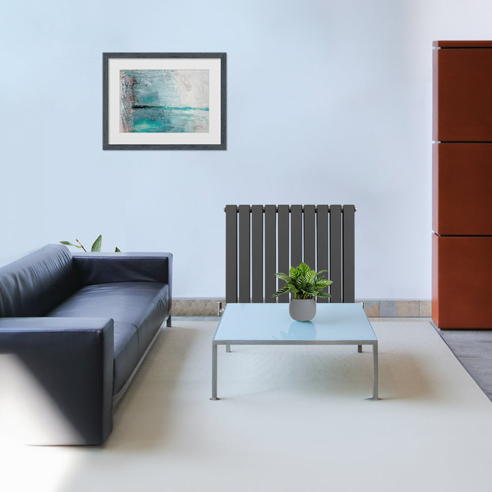 Radiadores de tela plana de design 600x700mm ? cinza antracite