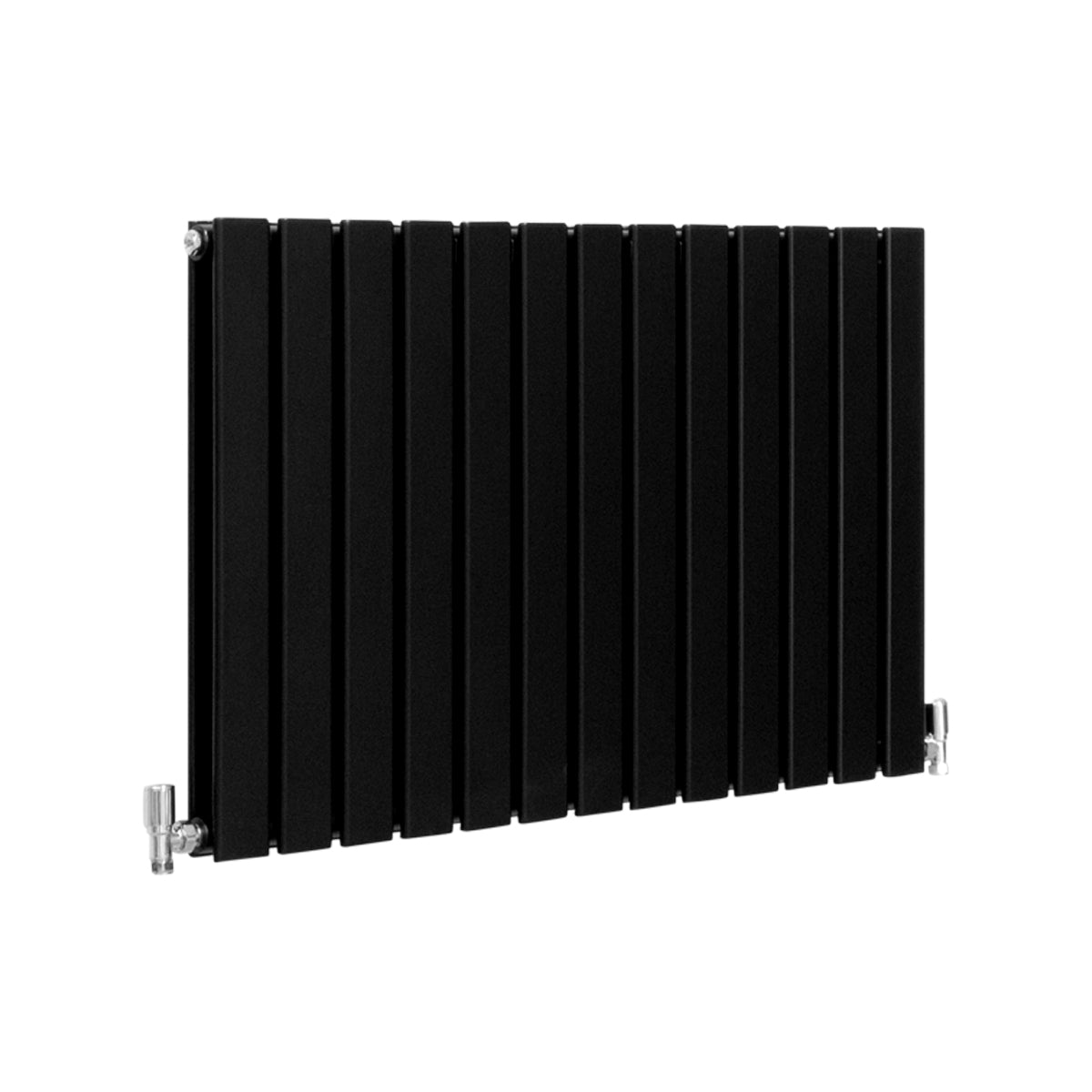 Radiadores de tela plana de design 600x910mm ? preto fosco