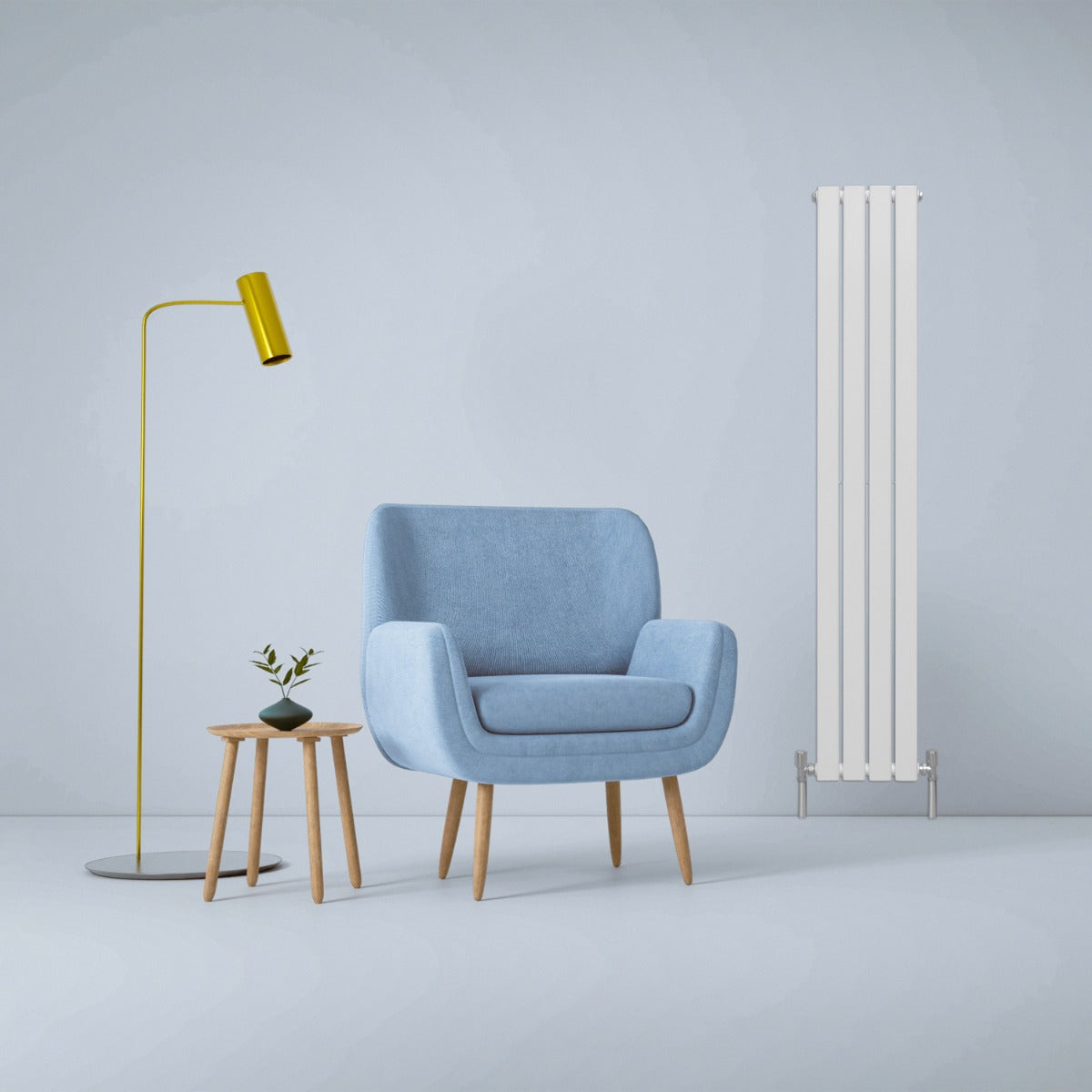 Radiadores de tela plana de design 1600x280mm ? Branco brilhante