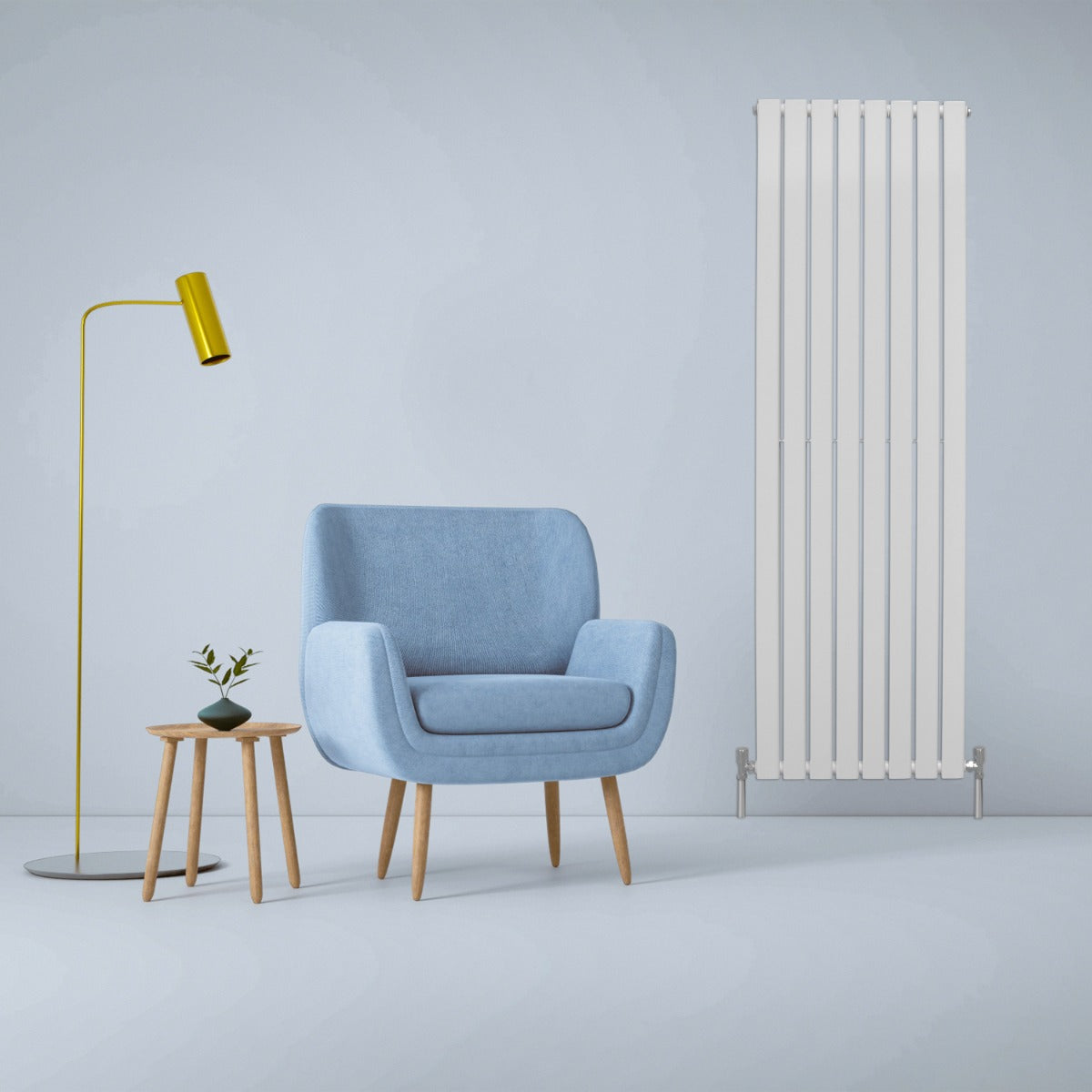 Radiadores de tela plana de design 1800x560mm ? Branco brilhante