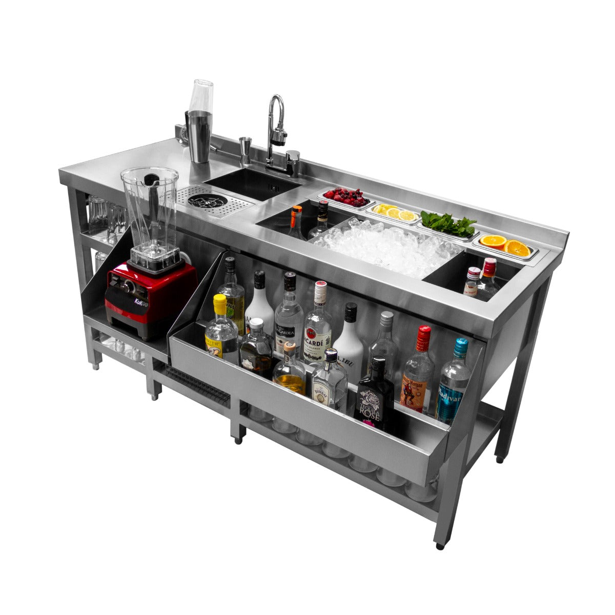 Kit completo de coquetel luxuoso para bartender
