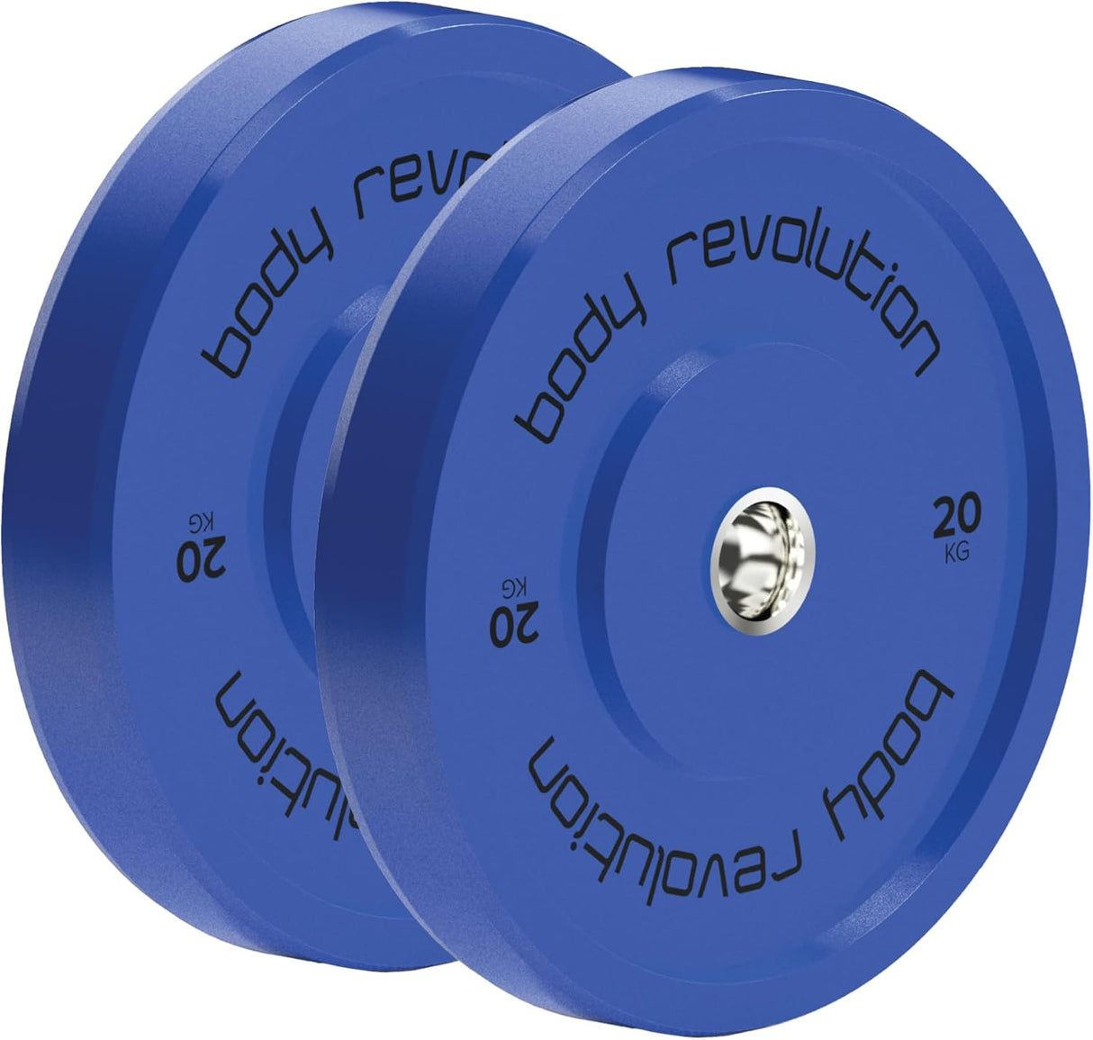 Body Revolution Discos Bumper Olímpicos Azuis 2 x 20 kg