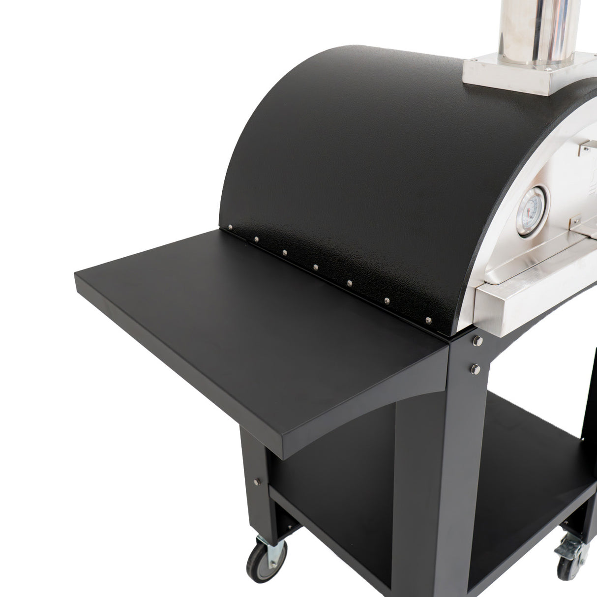 Forno de Pizza Extra Grande com Base de Pedra e Suporte