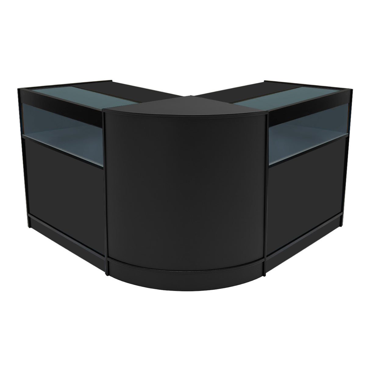 Conjunto de Balcões Comerciais com Luz LED "IRIS" CM60+ 2x B900 – cor Preto