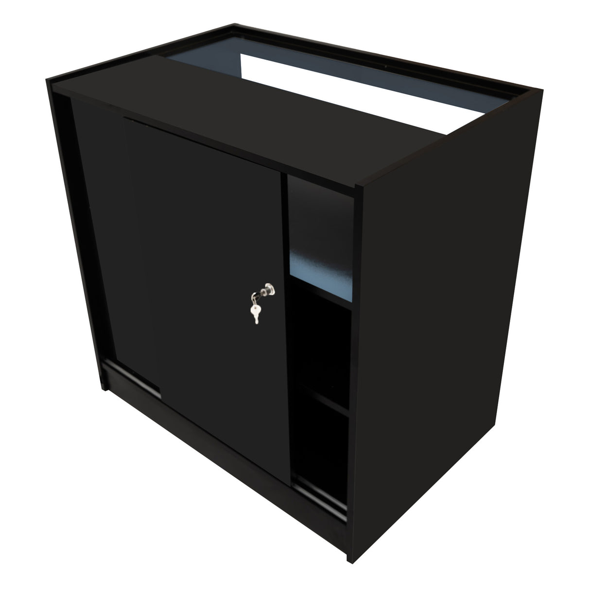 Conjunto de Balcões Comerciais com Luz LED "IRIS" CM60+ 2x B900 – cor Preto