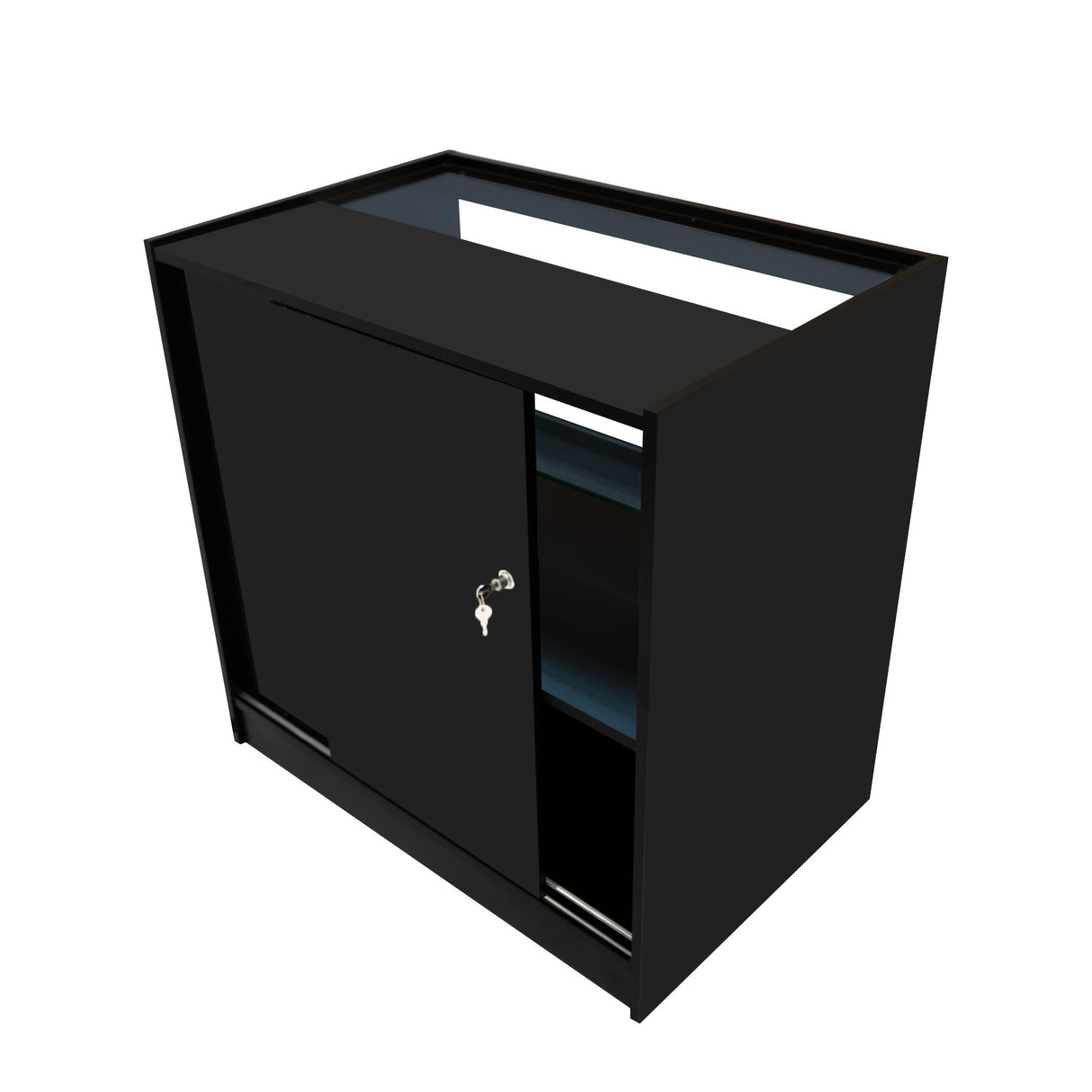 Conjunto de Balcões Comerciais com Luz LED "SELENE" CM60+ 2x C900 – cor Preto