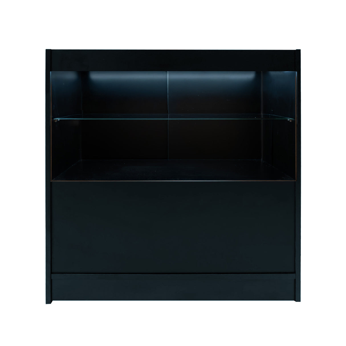 Conjunto de Balcões Comerciais com Luz LED "SELENE" CM60+ 2x C900 – cor Preto