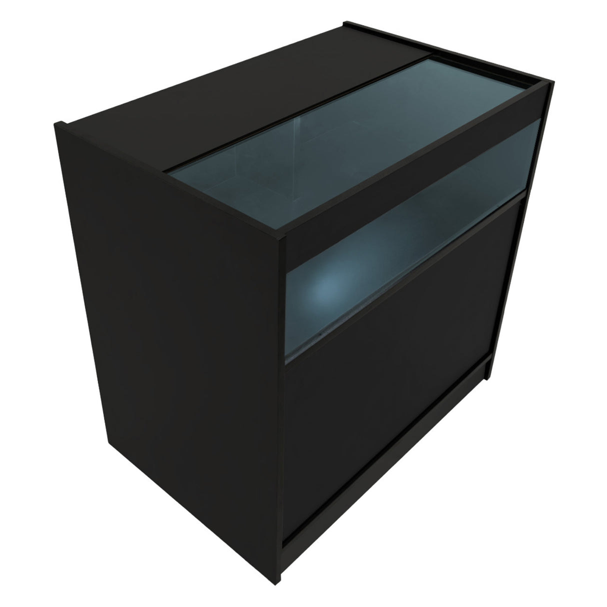 Conjunto de Balcões Comerciais com Luz LED "ADONIS" CM60 + B900 + C900 – cor Preto