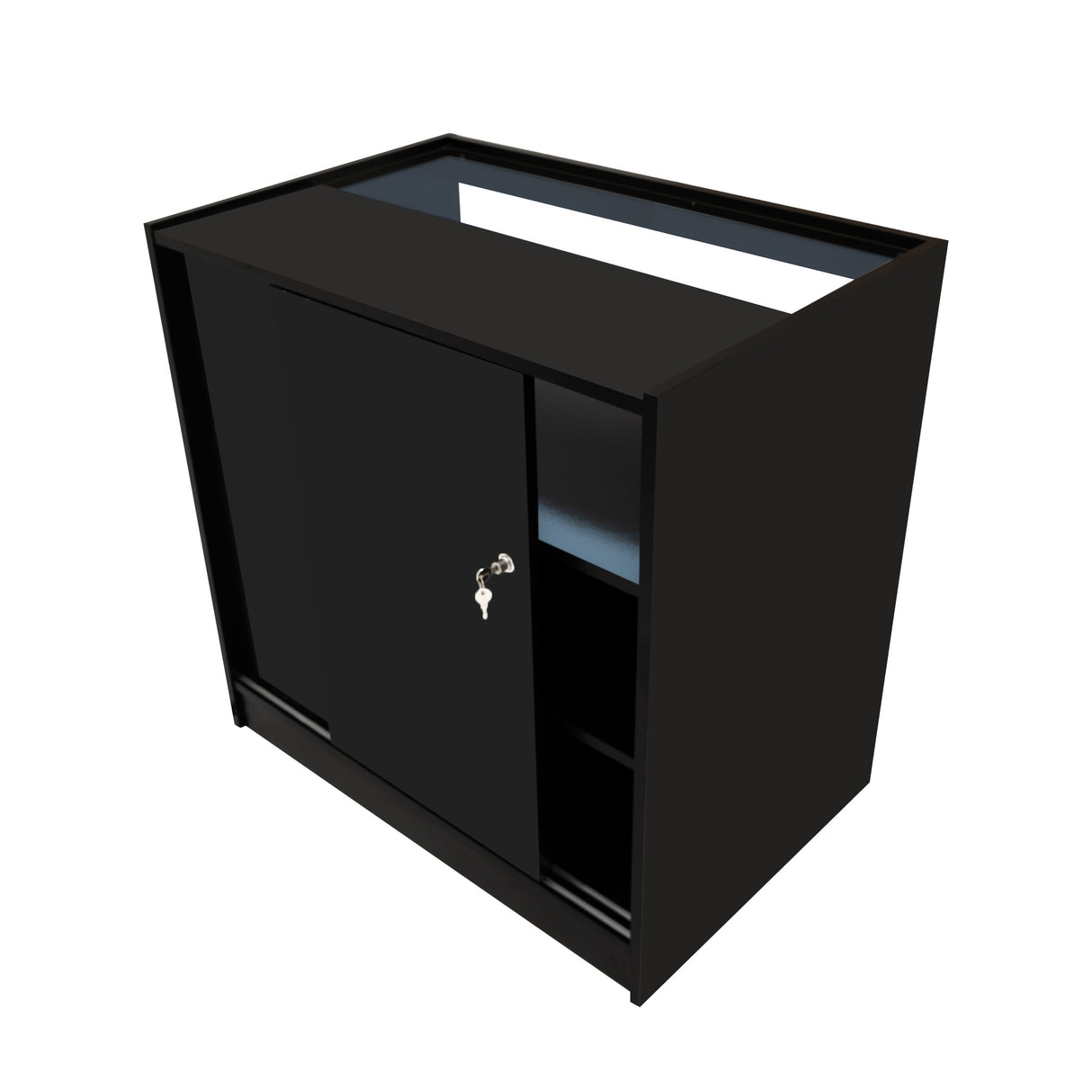 Conjunto de Balcões Comerciais com Luz LED "THESEUS" LM60+ 2x B900 – cor Preto