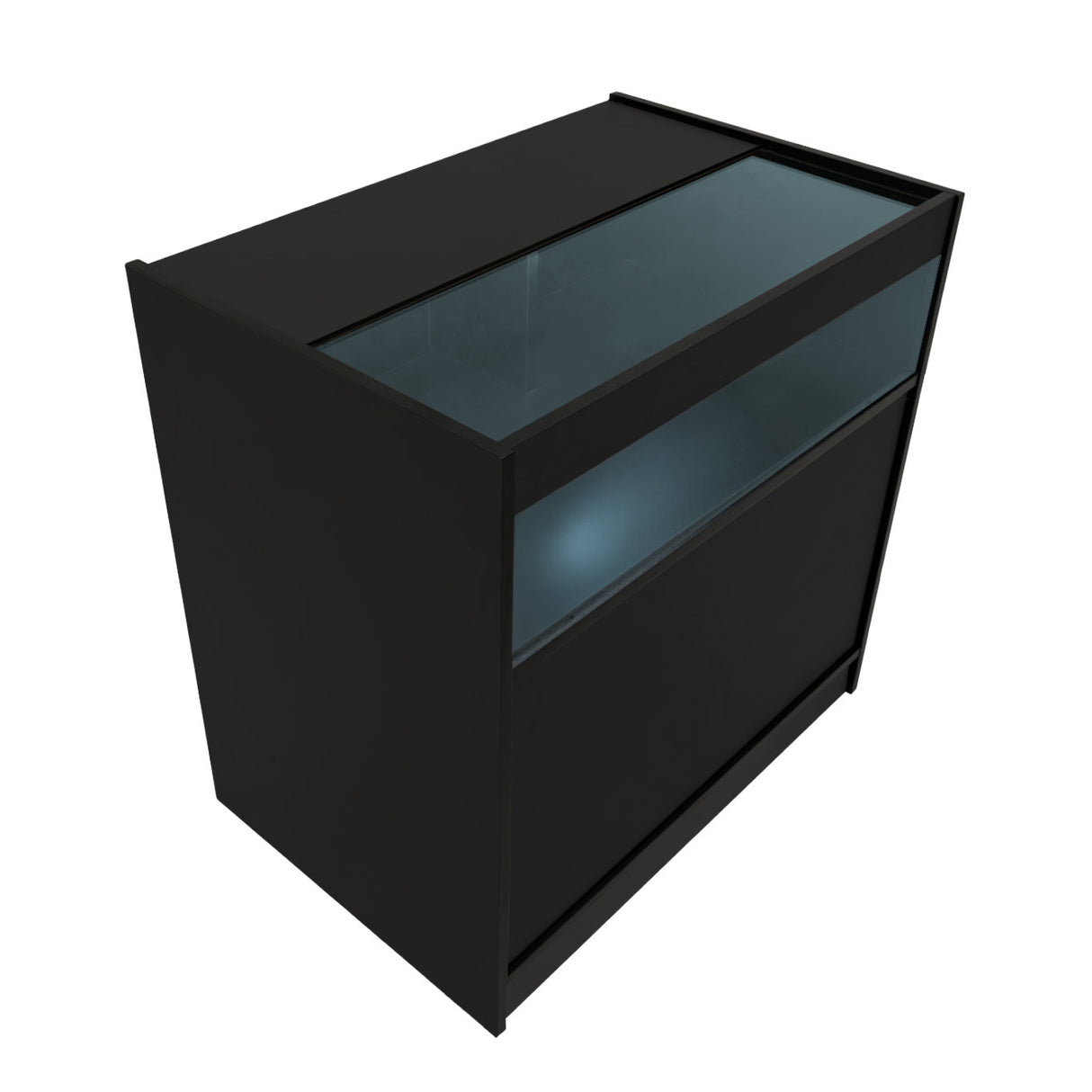 Conjunto de Balcões Comerciais com Luz LED "THESEUS" LM60+ 2x B900 – cor Preto