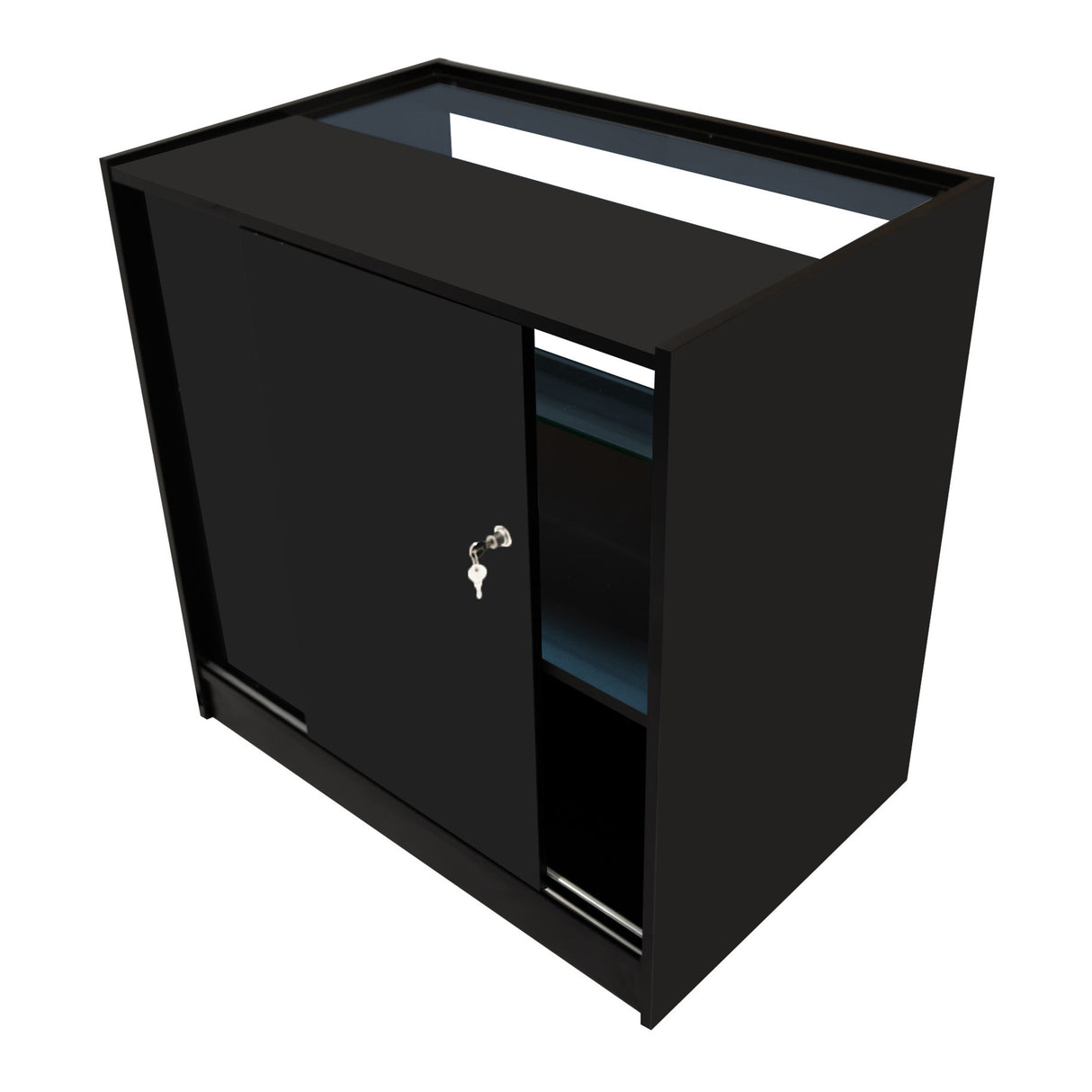 Conjunto de Balcões Comerciais com Luz LED "ANDROMEDA" LM60+ 2x C900 – cor Preto