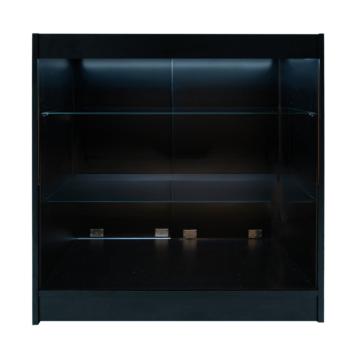 Conjunto de Balcões Comerciais com Luz LED "ASTRO" LM60 + 2xK900 + TB60 – cor Preto