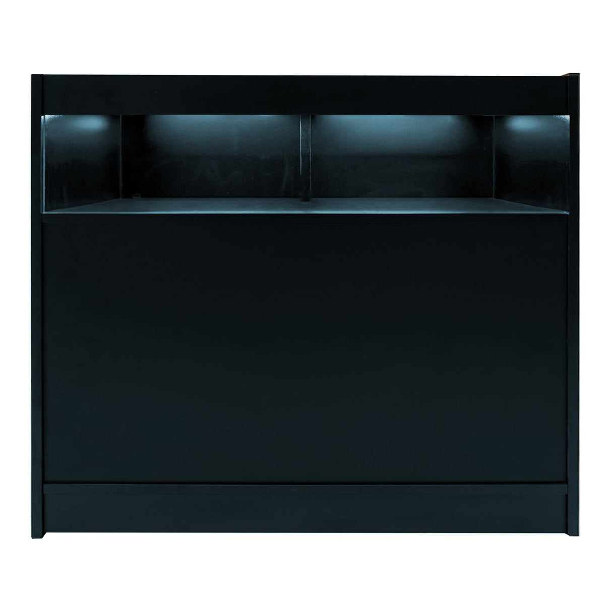 Conjunto de Balcões Comerciais com Luz LED "IRIS" CM60+ 2x B1200 – cor Preto