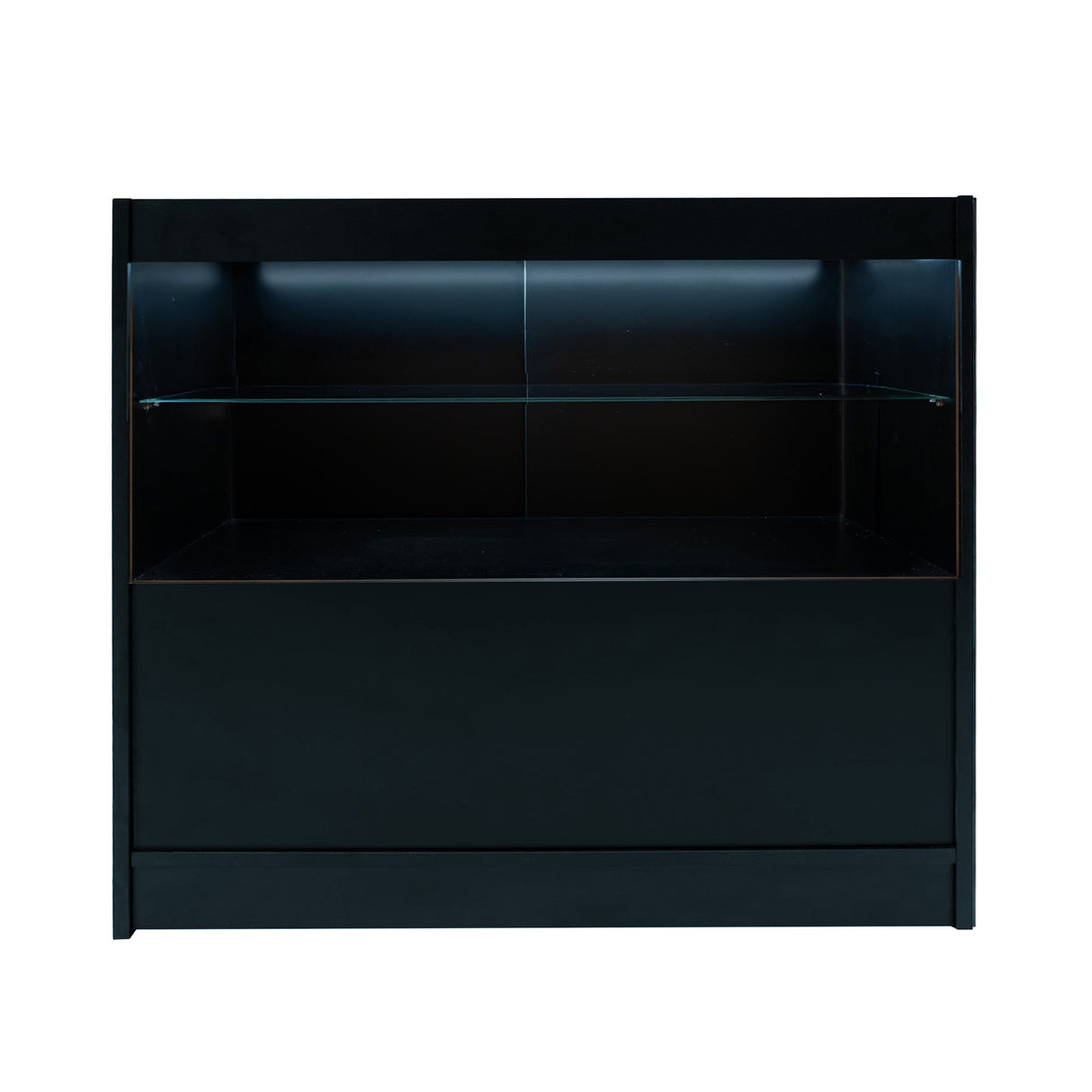 Conjunto de Balcões Comerciais com Luz LED "SELENE" CM60+ 2x C1200 – cor Preto