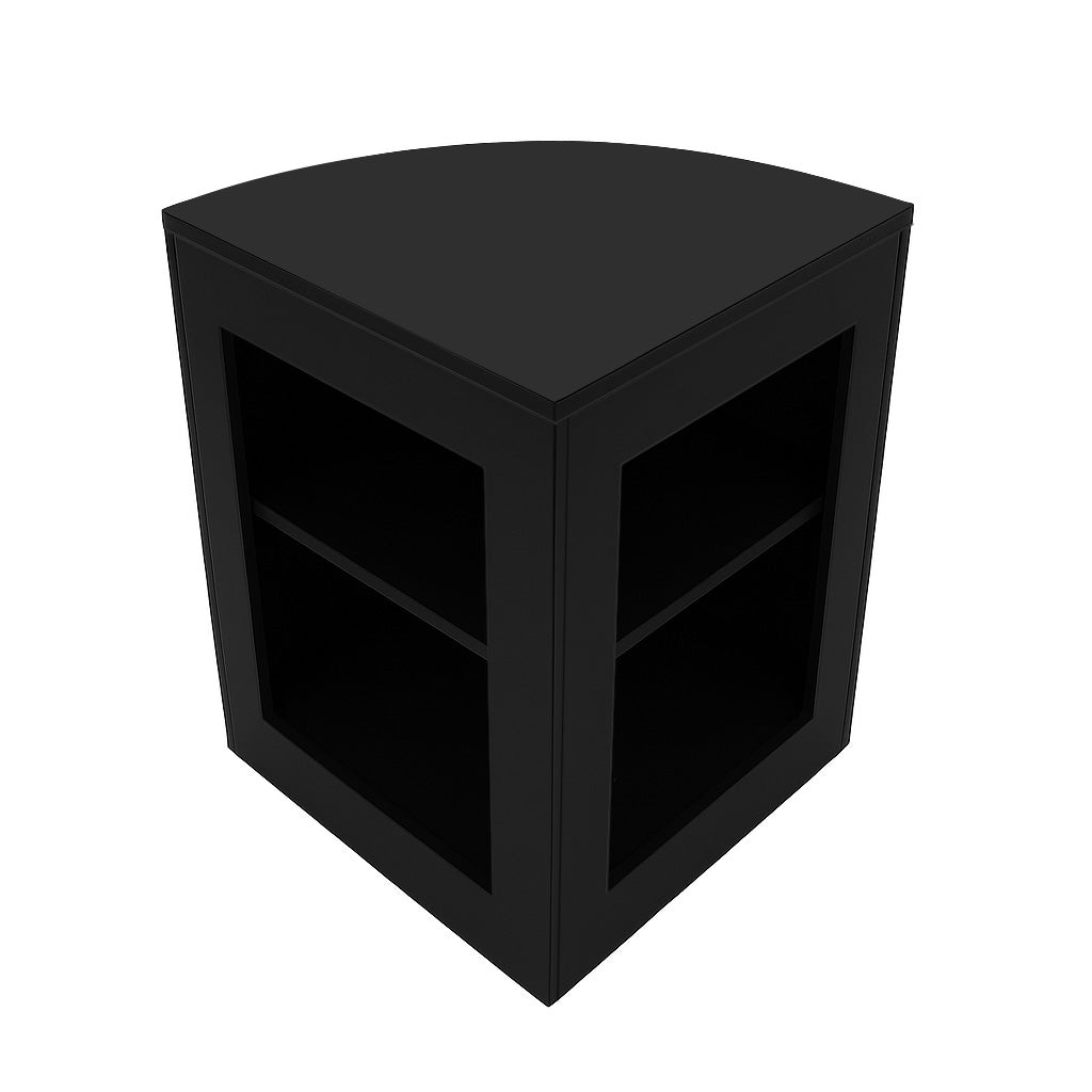 Conjunto de Balcões Comerciais com Luz LED "SELENE" CM60+ 2x C1200 – cor Preto