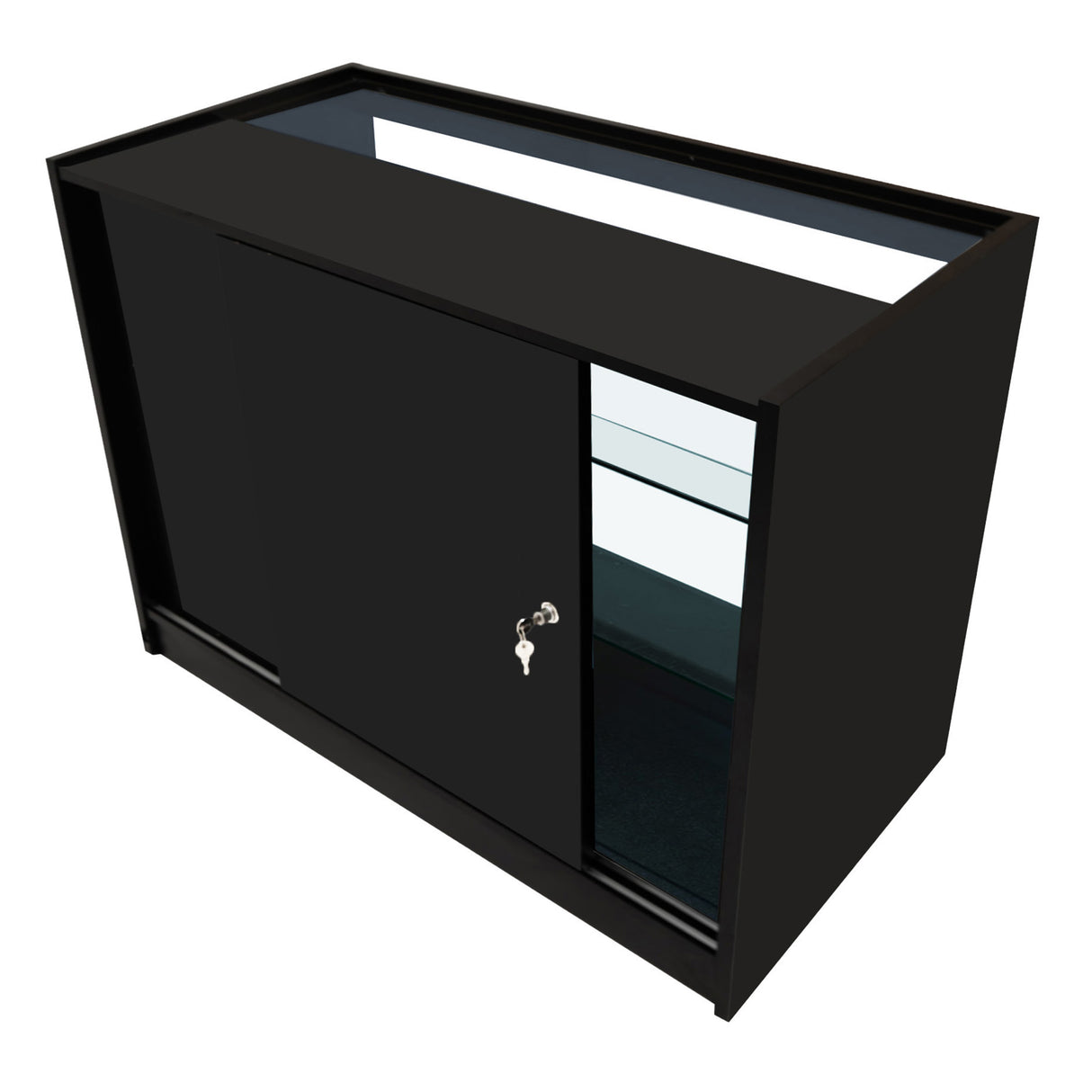 Conjunto de Balcões Comerciais com Luz LED "HELIOS" CM60+ 2x K1200 – cor Preto