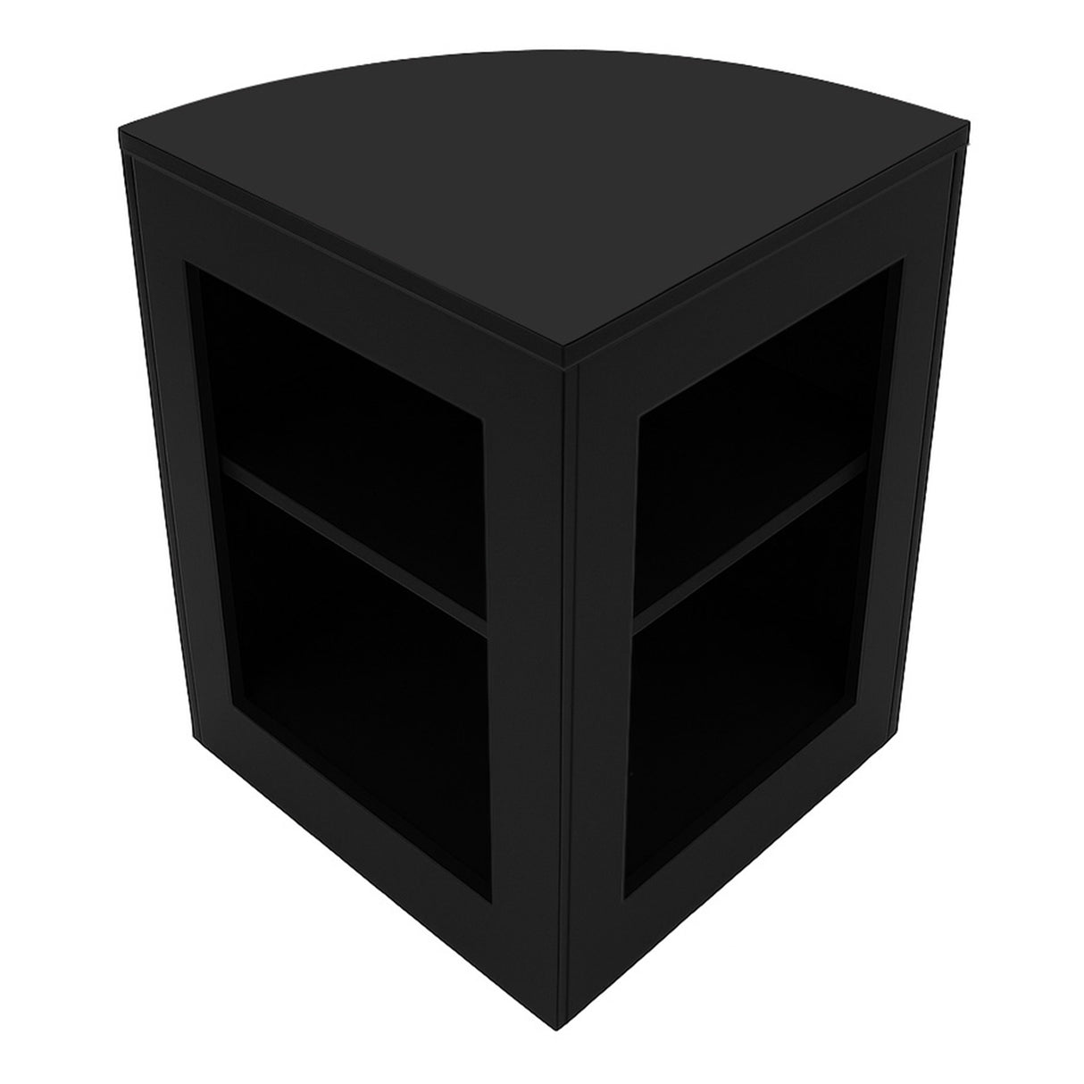 Conjunto de Balcões Comerciais com Luz LED "TRITON" CM60 + K1200 + B1200 – cor Preto