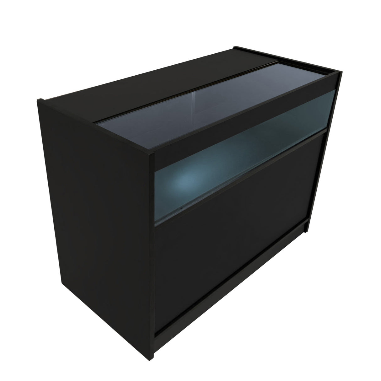 Conjunto de Balcões Comerciais com Luz LED "THESEUS" LM60+ 2x B1200 – cor Preto