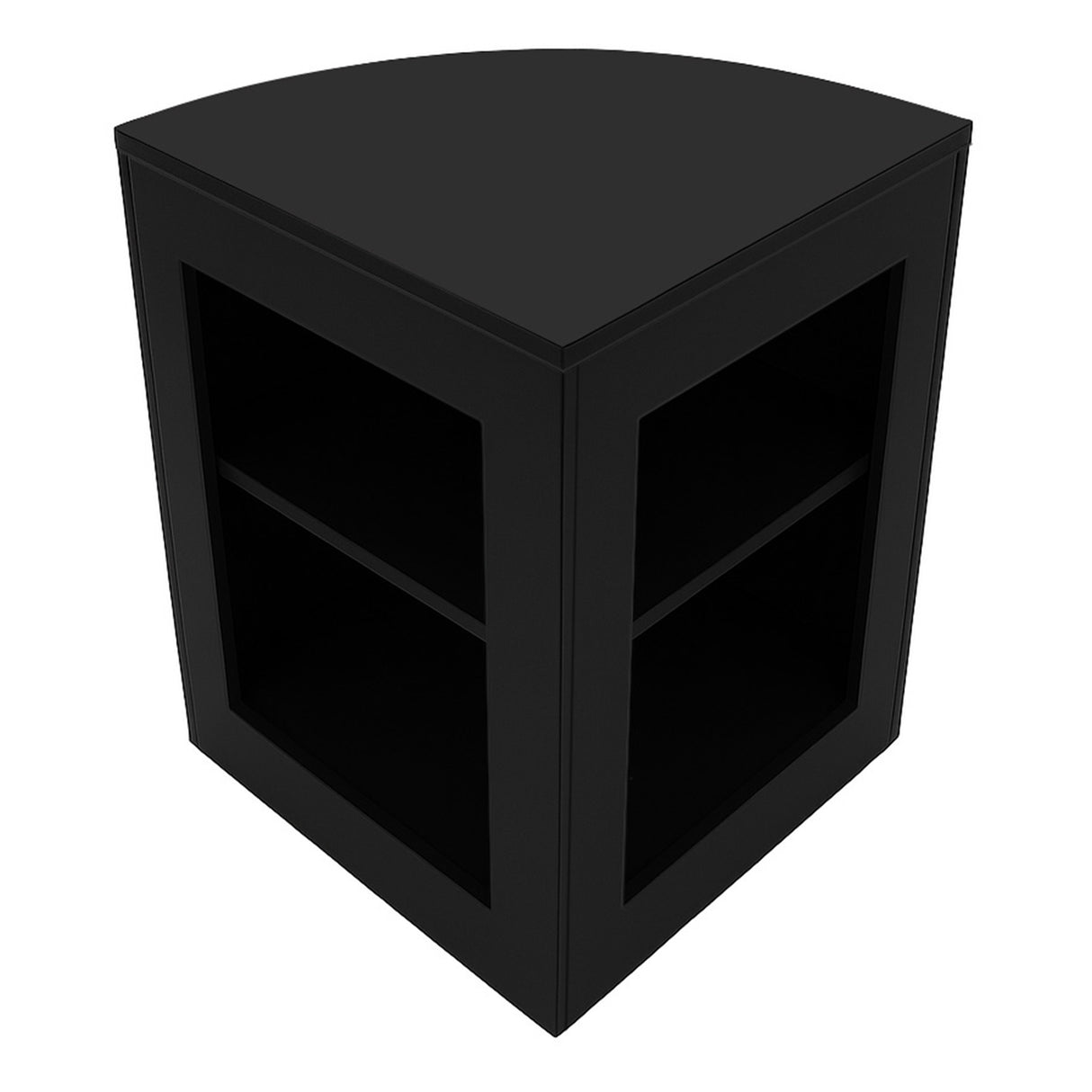 Conjunto de Balcões Comerciais com Luz LED "PHOENIX" CM60 + 2xC1200 + TB60 – cor Preto