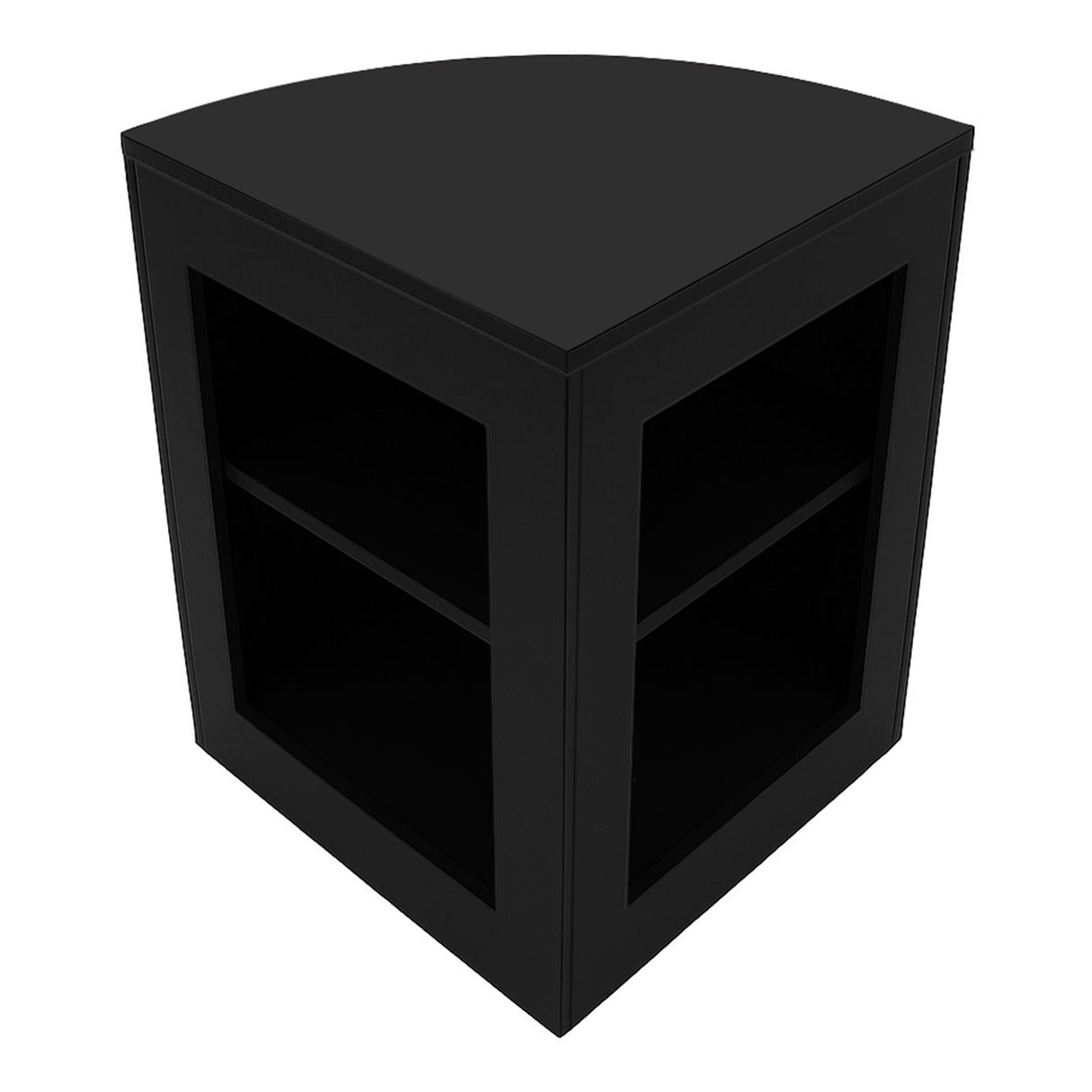 Conjunto de Balcões Comerciais com Luz LED "GRAVITY" CM60 + B1200 + C1200 + TB60 – cor Preto