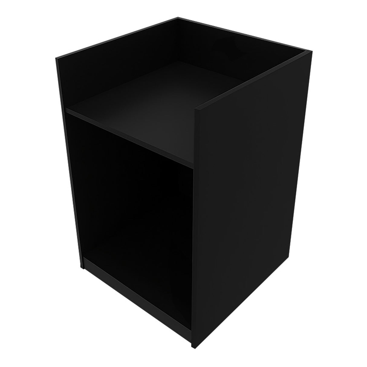 Conjunto de Balcões Comerciais com Luz LED "POLARIS" CM60 + B1200 + K1200 + TB60 – cor Preto