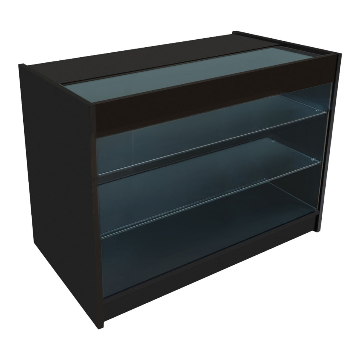 Conjunto de Balcões Comerciais com Luz LED "ASTRO" LM60 + 2xK1200 + TB60 – cor Preto