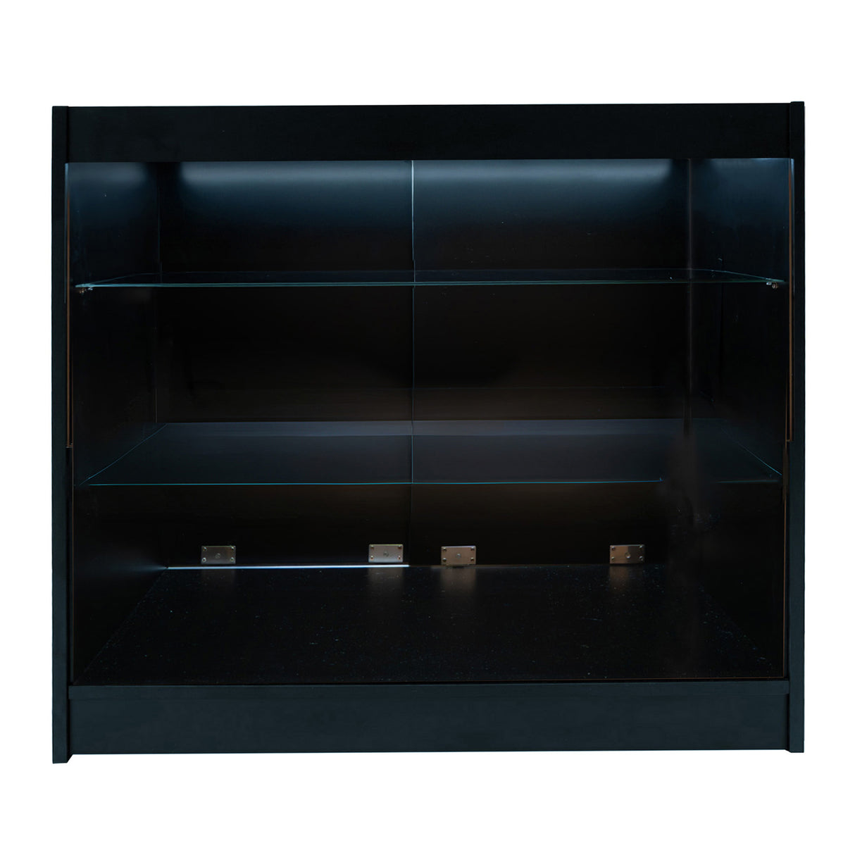 Conjunto de Balcões Comerciais com Luz LED "ASTRO" LM60 + 2xK1200 + TB60 – cor Preto