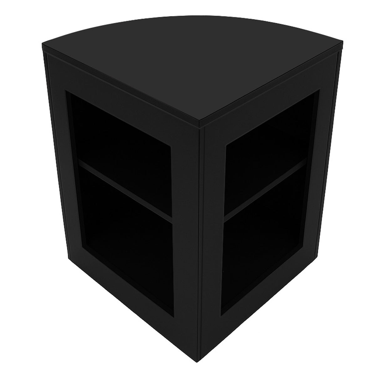 Conjunto de Balcões Comerciais com Luz LED "HERA" CM60 + K1500 + C1500 – cor Preto