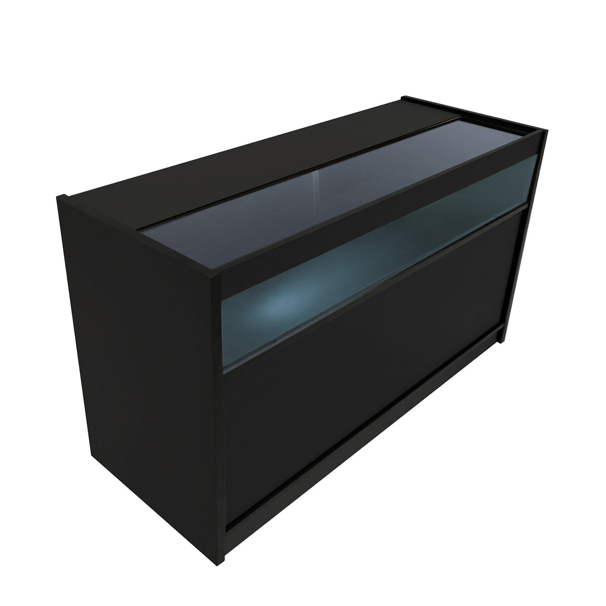 Conjunto de Balcões Comerciais com Luz LED "THESEUS" LM60+ 2x B1500 – cor Preto