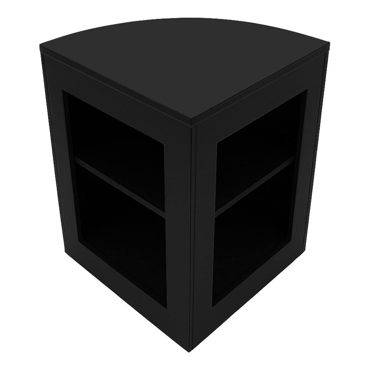 Conjunto de Balcões Comerciais com Luz LED "ARIES" CM60 + 2xK1500 + TB60 – cor Preto