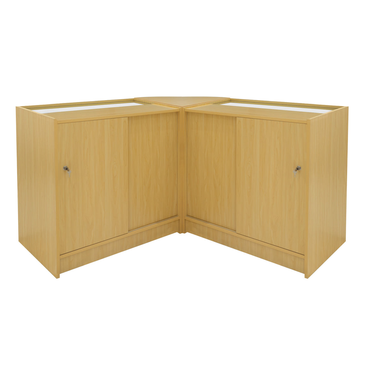 Conjunto de Balcões Comerciais com Luz LED "IRIS" CM60+ 2x B900 – cor Maple