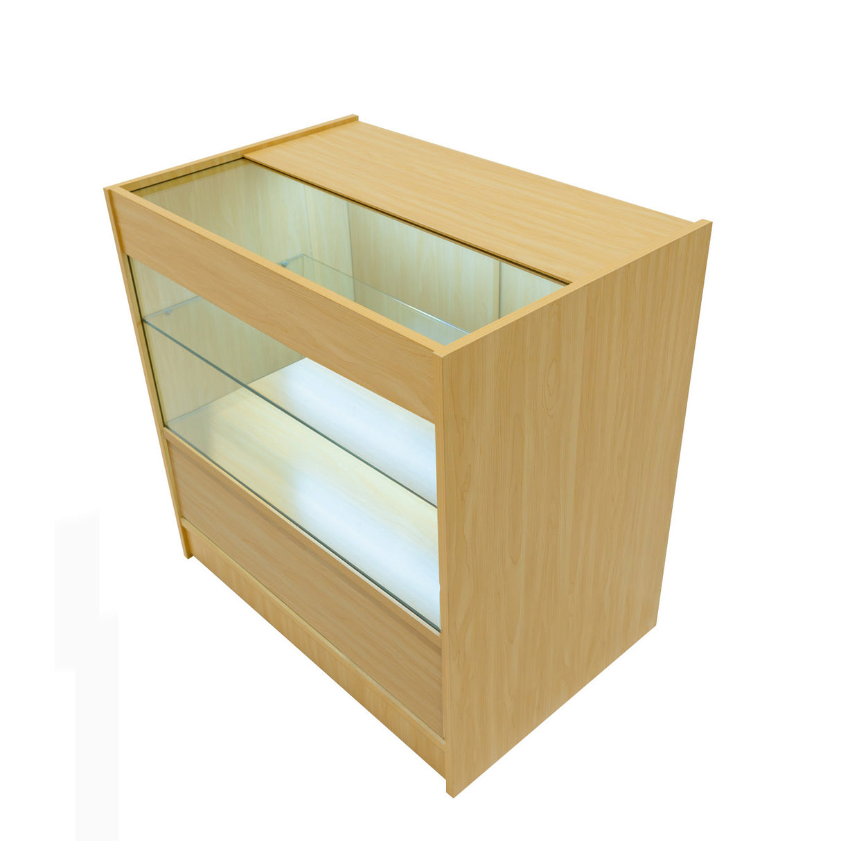 Conjunto de Balcões Comerciais com Luz LED "SELENE" CM60+ 2x C900 – cor Maple