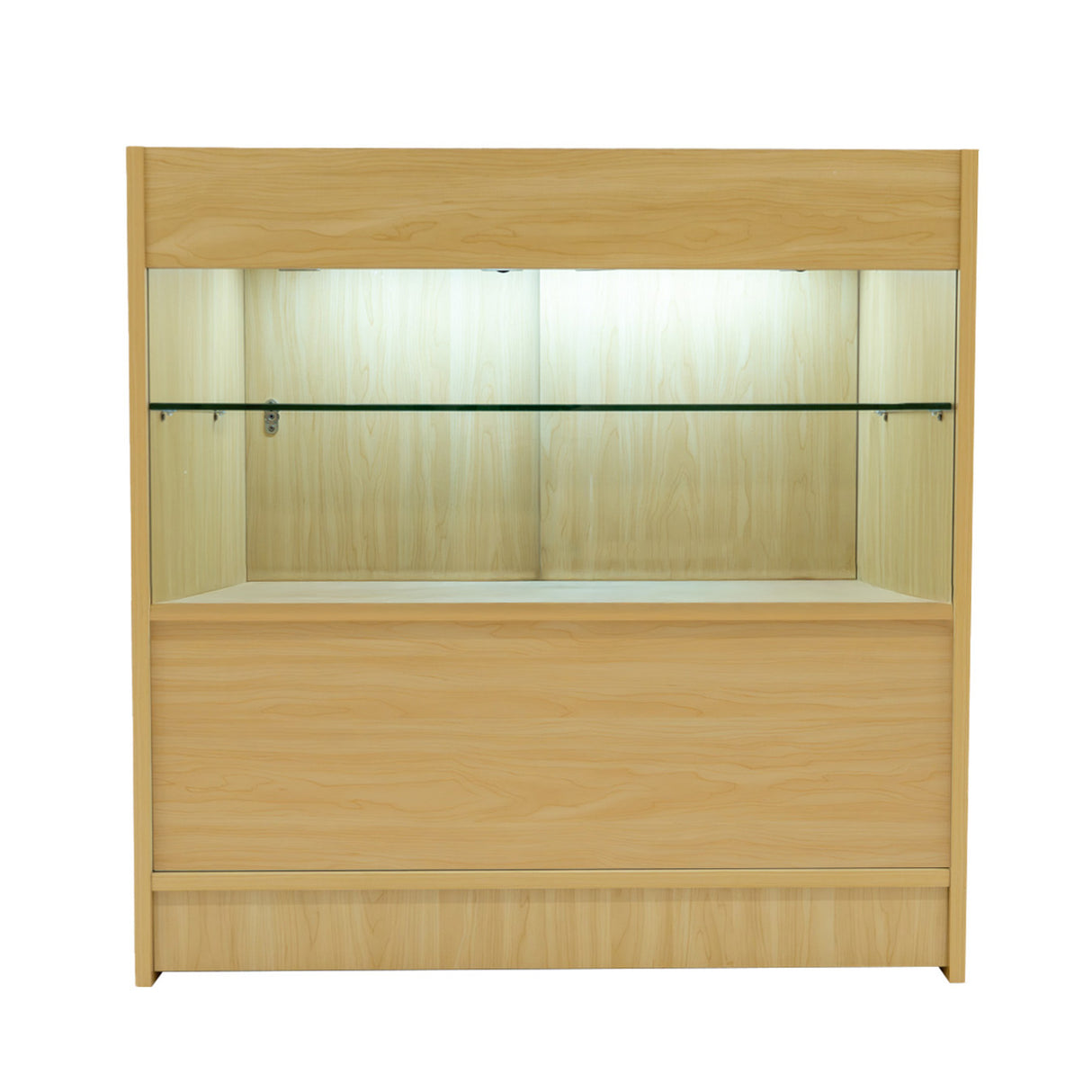 Conjunto de Balcões Comerciais com Luz LED "SELENE" CM60+ 2x C900 – cor Maple