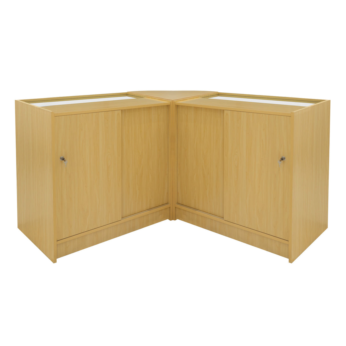 Conjunto de Balcões Comerciais com Luz LED "HELIOS" CM60+ 2x K900 – cor Maple