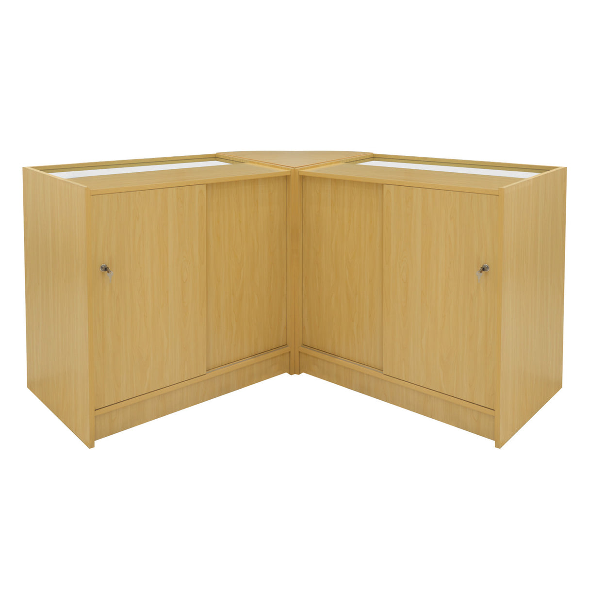 Conjunto de Balcões Comerciais com Luz LED "ADONIS" CM60 + B900 + C900 – cor Maple