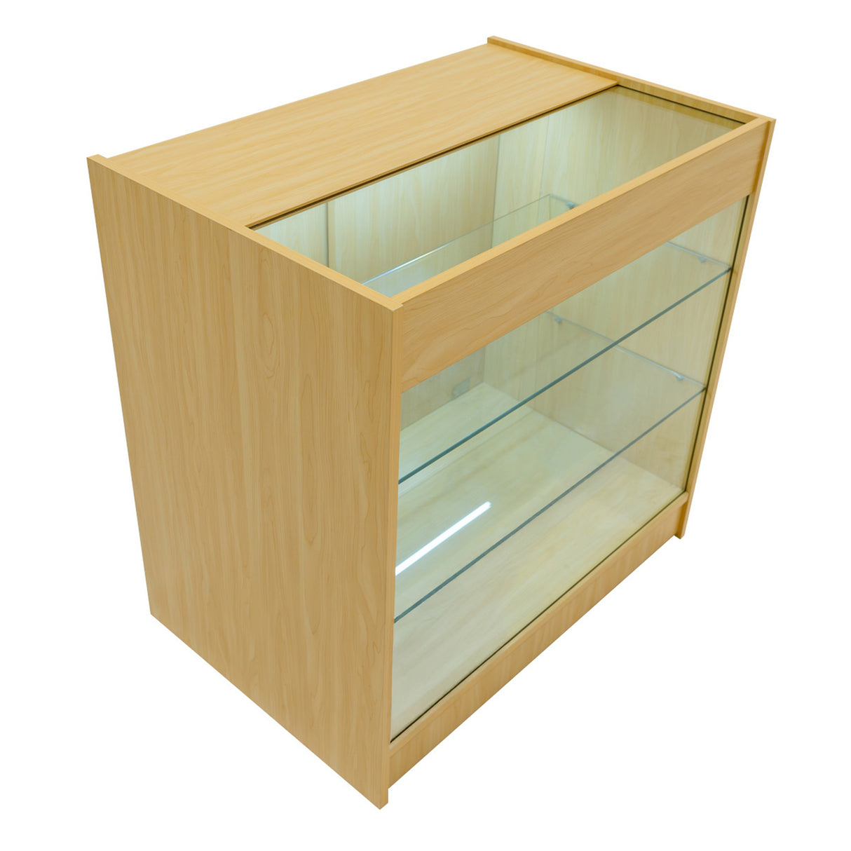 Conjunto de Balcões Comerciais com Luz LED "HERA" CM60 + K900 + C900 – cor Maple