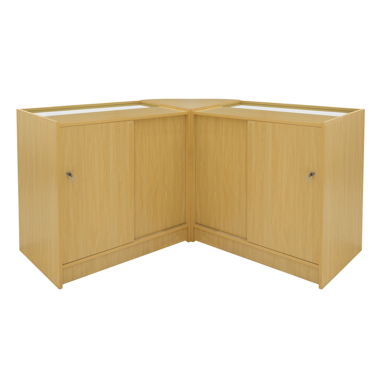 Conjunto de Balcões Comerciais com Luz LED "APOLLO" LM60+ 2x K900 – cor Maple