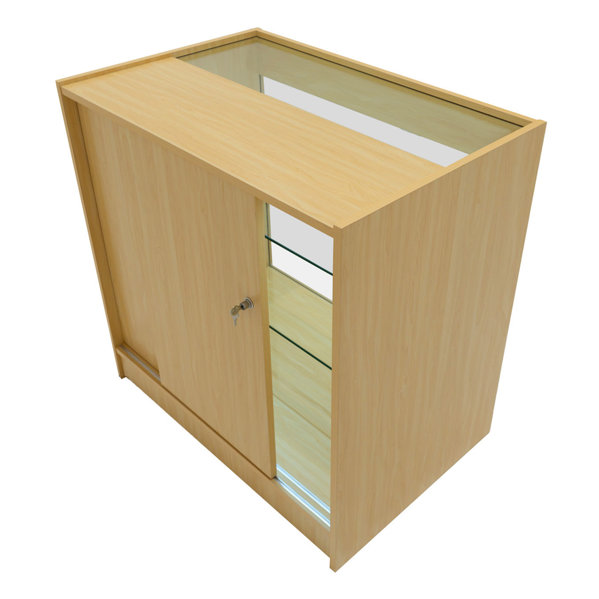 Conjunto de Balcões Comerciais com Luz LED "HARMONIA" LM60 + B900 + C900 – cor Maple