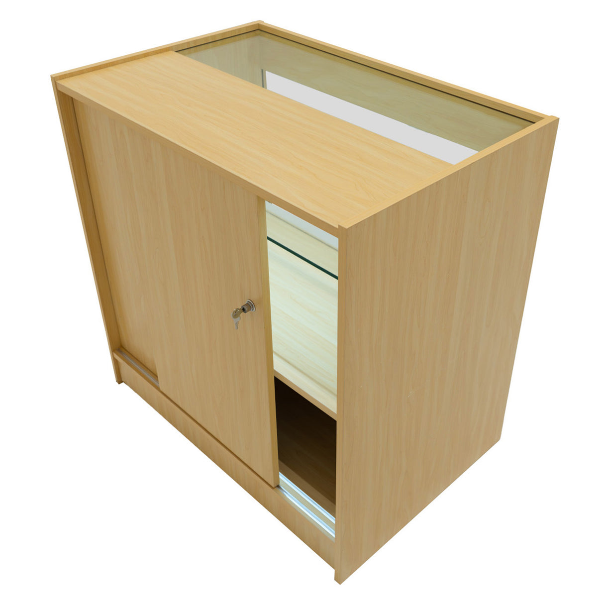 Conjunto de Balcões Comerciais com Luz LED "ECLIPSE" LM60 + 2xC900 + TB60 – cor Maple