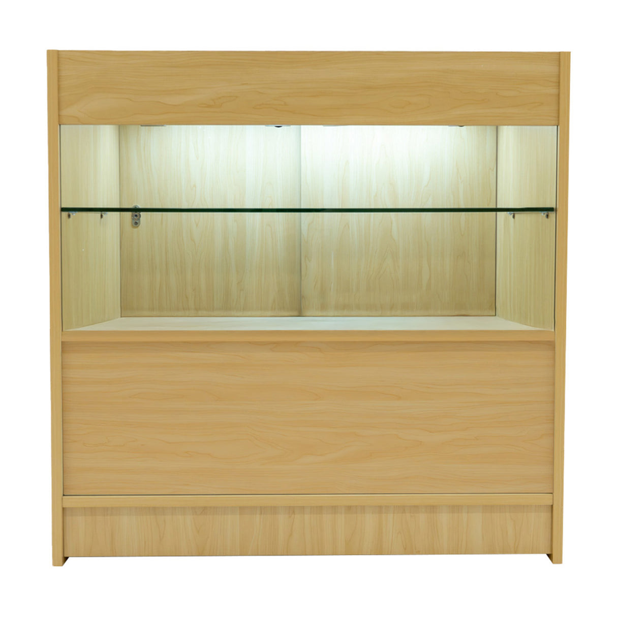 Conjunto de Balcões Comerciais com Luz LED "ECLIPSE" LM60 + 2xC900 + TB60 – cor Maple