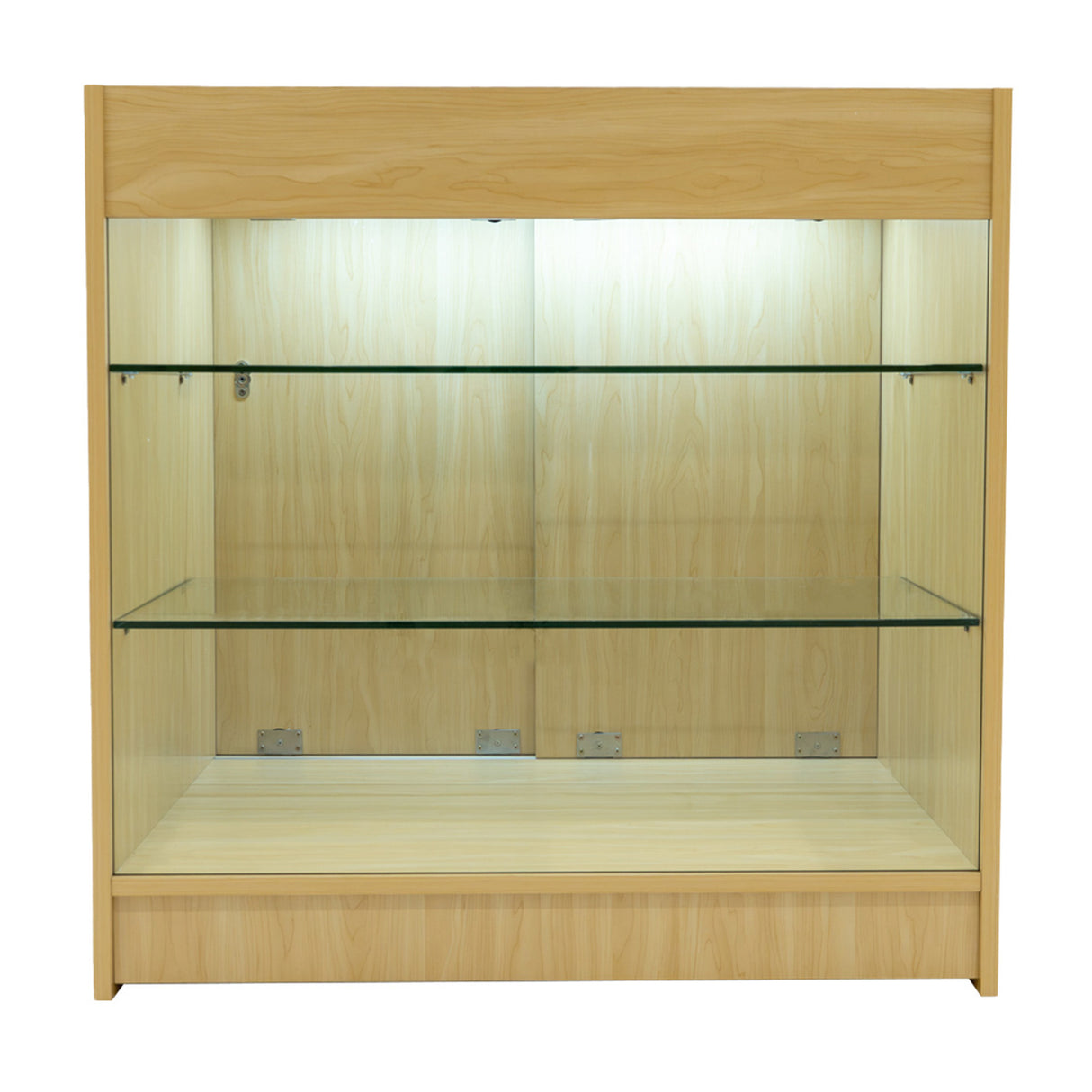 Conjunto de Balcões Comerciais com Luz LED "ASTRO" LM60 + 2xK900 + TB60 – cor Maple