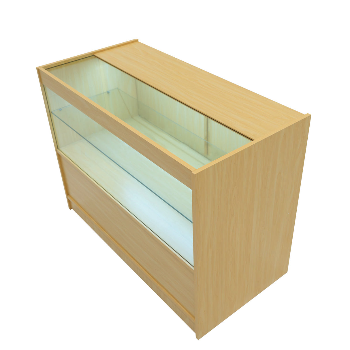 Conjunto de Balcões Comerciais com Luz LED "SELENE" CM60+ 2x C1200 – cor Maple