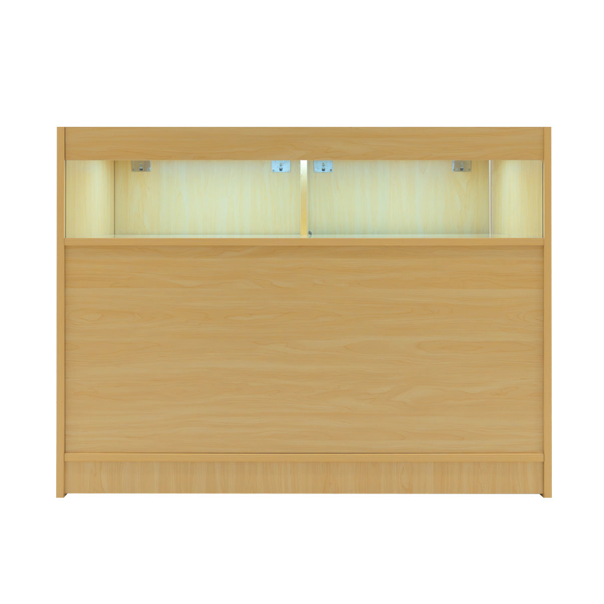 Conjunto de Balcões Comerciais com Luz LED "THESEUS" LM60+ 2x B1200 – cor Maple