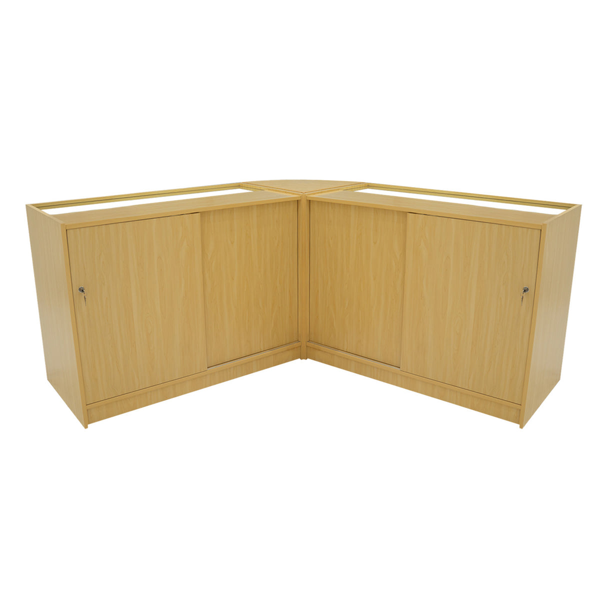 Conjunto de Balcões Comerciais com Luz LED "APOLLO" LM60+ 2x K1200 – cor Maple