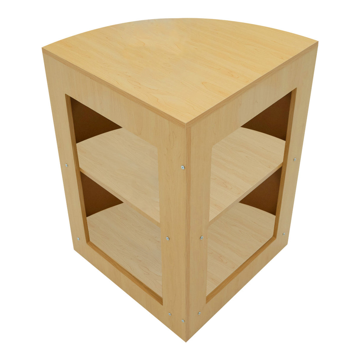 Conjunto de Balcões Comerciais com Luz LED "POLARIS" CM60 + B1200 + K1200 + TB60 – cor Maple