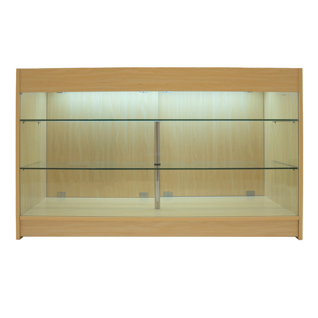 Conjunto de Balcões Comerciais com Luz LED "ARIES" CM60 + 2xK1500 + TB60 – cor Maple