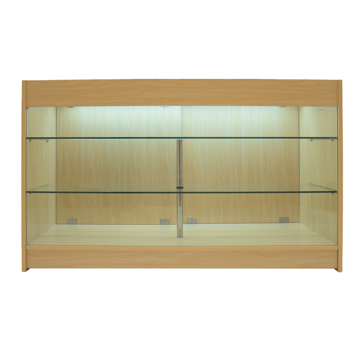 Conjunto de Balcões Comerciais com Luz LED "ASTRO" LM60 + 2xK1500 + TB60 – cor Maple