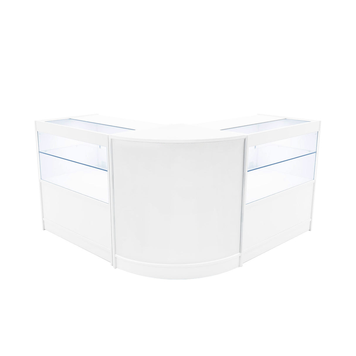 Conjunto de Balcões Comerciais com Luz LED "SELENE" CM60+ 2x C900 – cor Branco